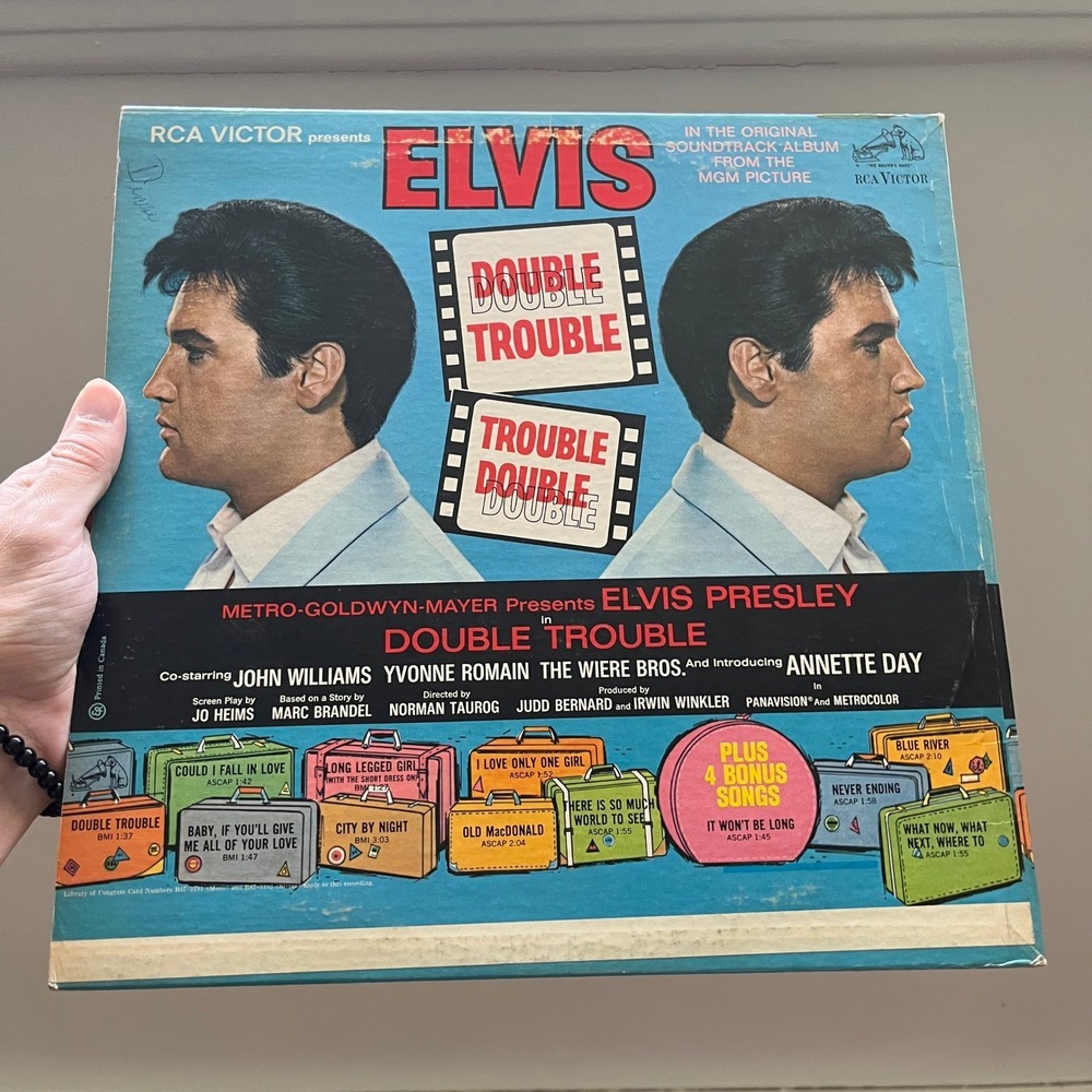 Elvis Presley-Double Trouble-ORIG. 1967 RCA LP-EX w/Bonus Photo!